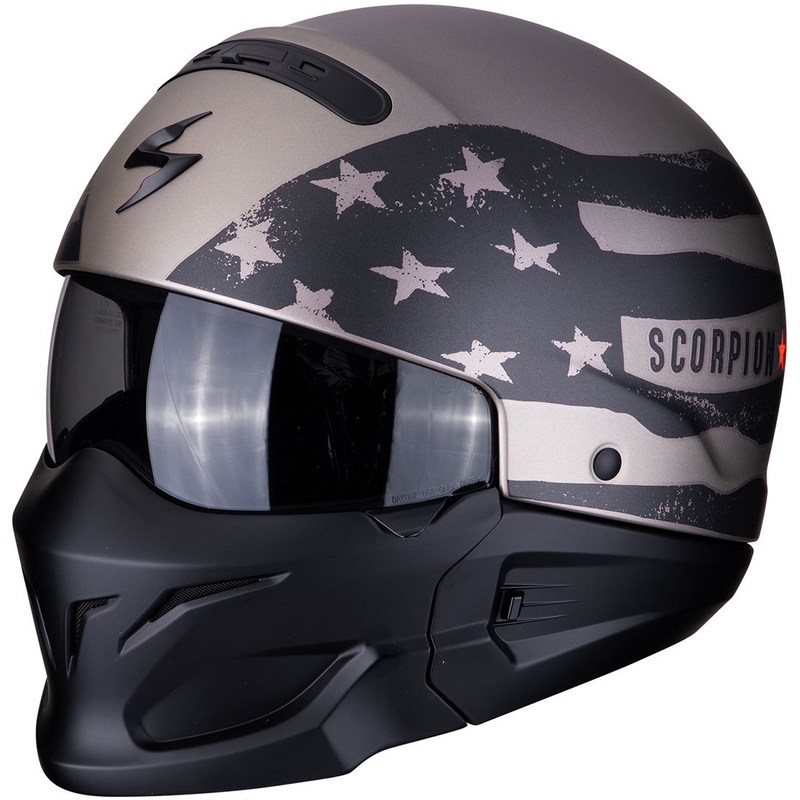 Prilba Scorpion EXO-COMBAT Rookie čierno-titánová výpredaj