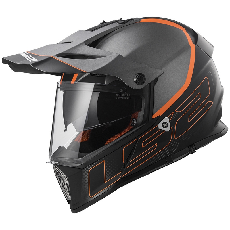 Enduro prilba LS2 MX436 Pioneer Element čierna matná - II. akosť