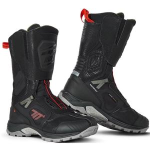 Topánky na motorku SEVENTY DEGREES SD-BA6 Stelvio High čierno-červeno-zelené