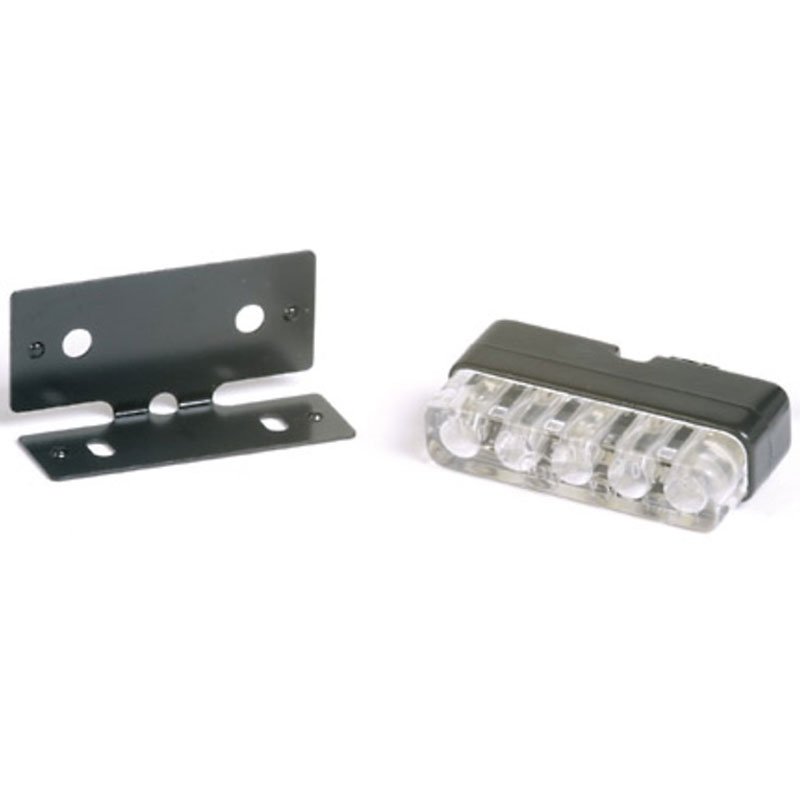 Osvetlenie ŠPZ Highsider Smart Mini LED diódy čierno-číre