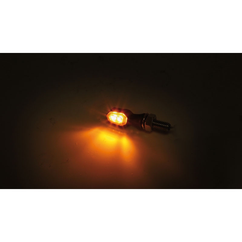 Smerovky na motocykel Highsider Smart Crumb LED čierno-tmavé