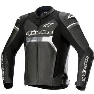 Kožená bunda na motorku Alpinestars GP Force Airflow čierna