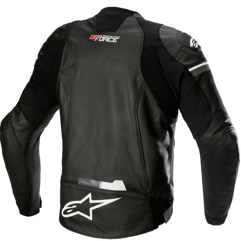 Kožená bunda na motorku Alpinestars GP Force Airflow čierna