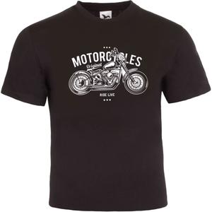 Tričko RSA Motorcycles Ride Live čierne
