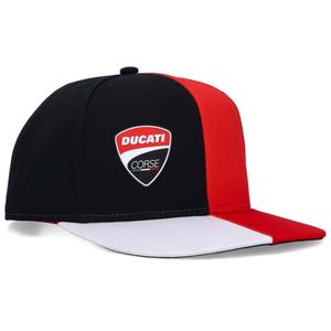 Šiltovka Ducati Flat Cap červeno-čierno-biela