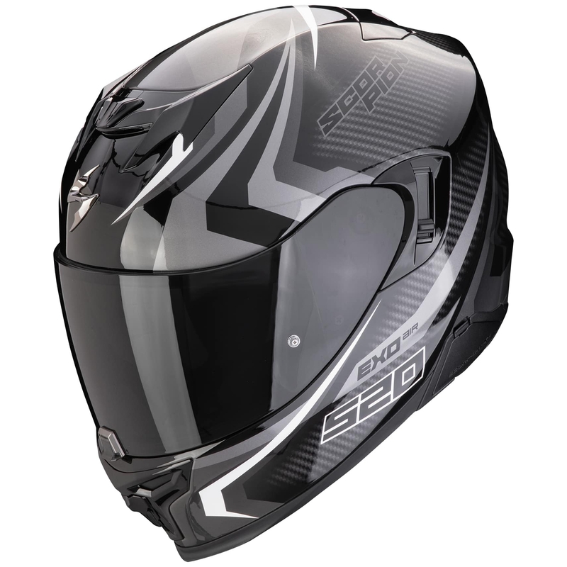 Integrálna helma na motorku Scorpion EXO-520 EVO AIR TERRA čierno-strieborno-biela výpredaj