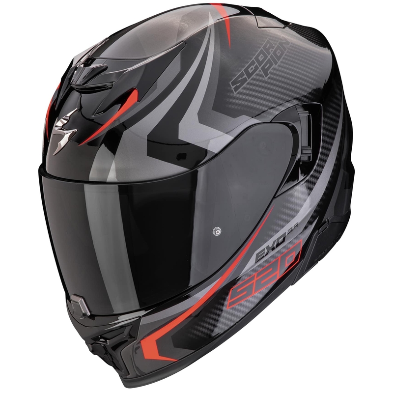 Integrálna prilba na motocykel Scorpion EXO-520 EVO AIR TERRA čierno-strieborno-červená výpredaj