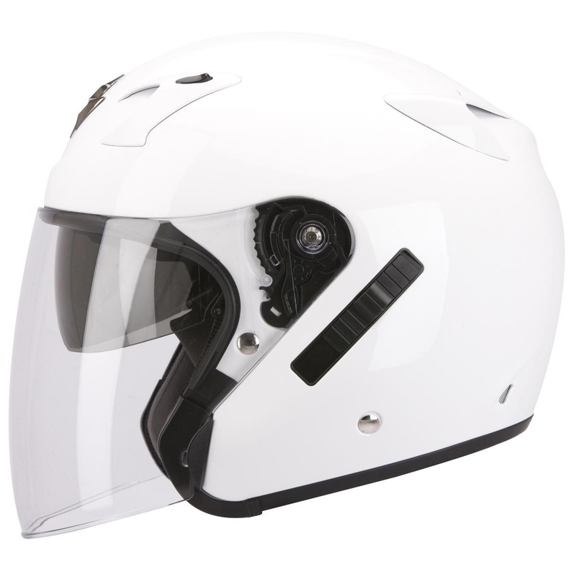 Otvorená prilba na motocykel Scorpion EXO-220 biela výpredaj