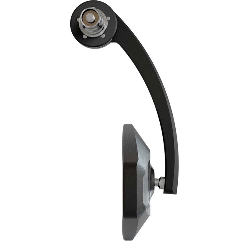 Zrkadlo na konce riadidiel Highsider Booster 2 EVO čierne