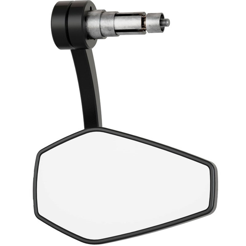 Zrkadlo na konce riadidiel Highsider Booster 2 EVO čierne