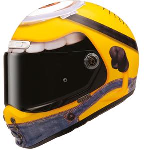 Integrálna helma na motorku HJC V10 Stuart Minions MC3 žlto-modrá