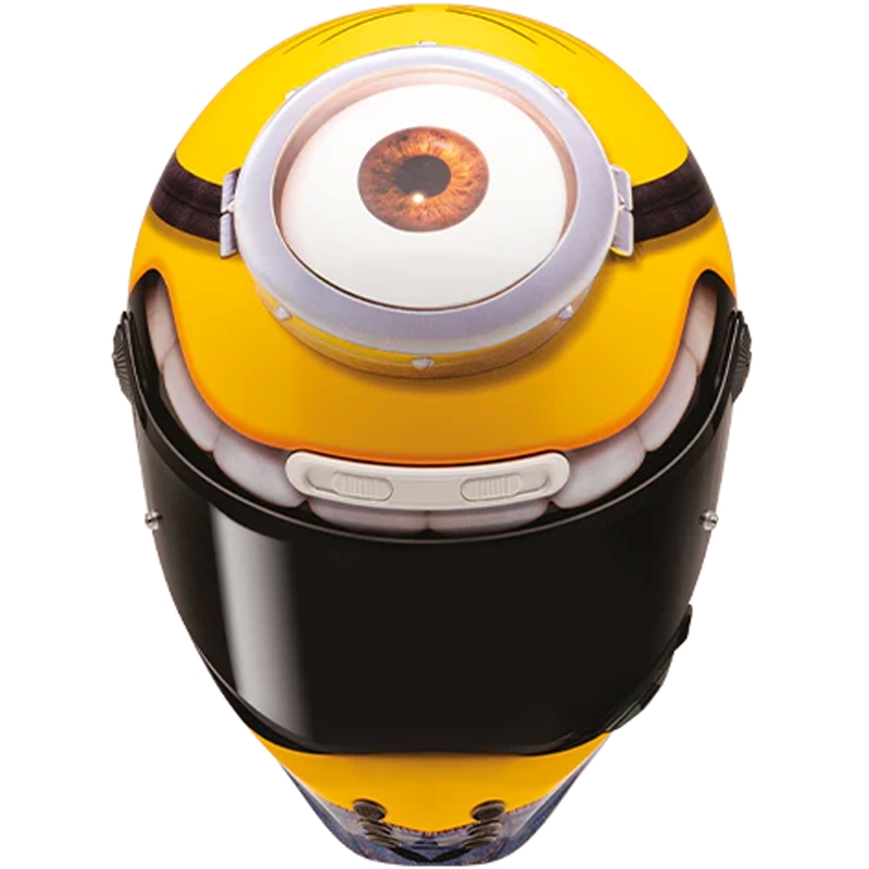 Integrálna helma na motorku HJC V10 Stuart Minions MC3 žlto-modrá