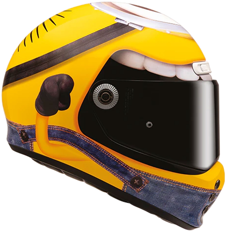 Integrálna helma na motorku HJC V10 Stuart Minions MC3 žlto-modrá