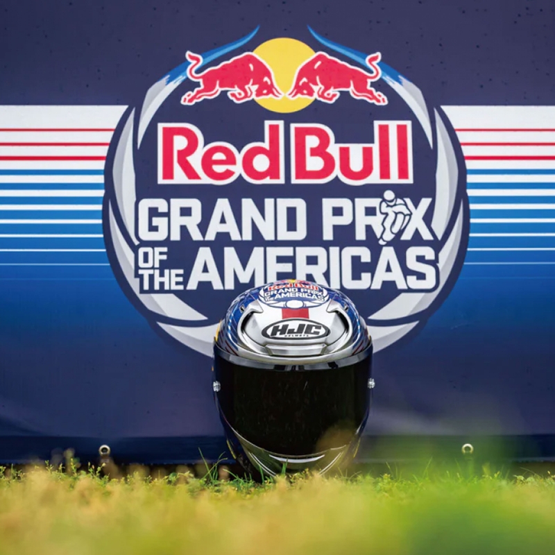 Integrálna prilba na motorku HJC RPHA 12 Red Bull Austin GP II MC21 modro-šedá