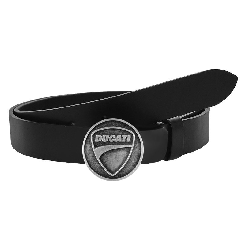 Kožený moto opasok so sponou Ducati