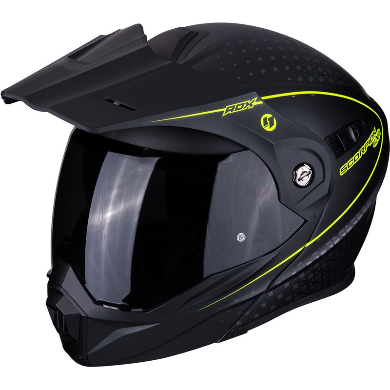 Odklápacia enduro prilba Scorpion ADX-1 Horizon čierno-fluorescenčno žltá výpredaj