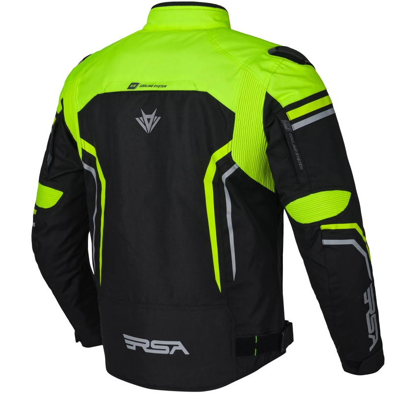 Bunda na motorku RSA Compact 2 EVO čierno-šedo-fluo žltá