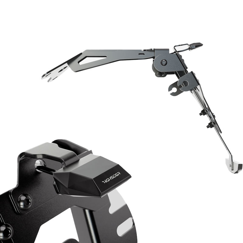 Držiak ŠPZ vrátane osvetlenia Highsider Akron RS PRO Aprilia čierny