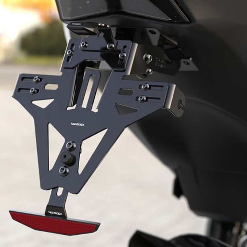 Držiak ŠPZ vrátane osvetlenia Highsider Akron-RS PRO BMW S 1000 RR čierny