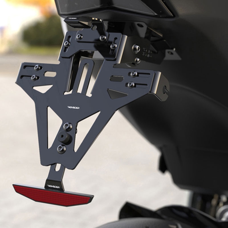 Držiak ŠPZ s osvetlením Highsider Akron RS PRO Triumph SPEED TRIPLE 1050 čierny