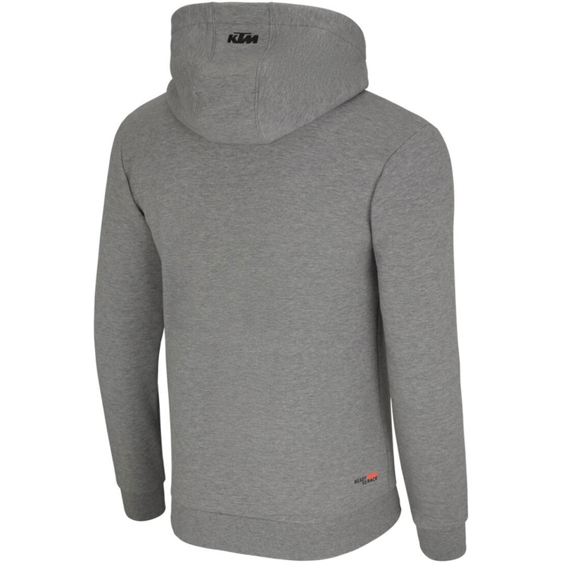 Mikina KTM Essential Hoodie svetlo šedá melange