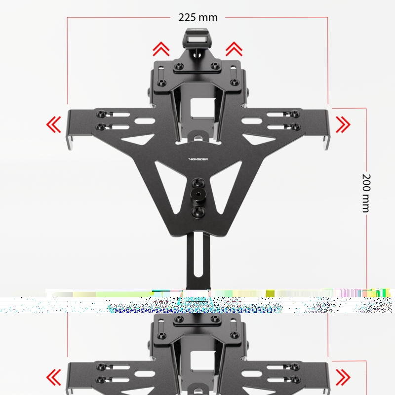 Držiak ŠPZ s osvetlením Highsider Akron RS PRO Suzuki GSX-S 1000 (F) čierny