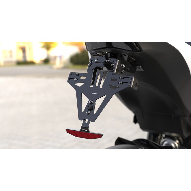 Držiak ŠPZ s osvetlením Highsider Akron RS PRO Yamaha YFZ-R1, R6 čierny