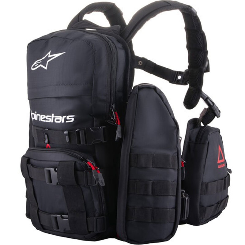 Batoh Alpinestars Techdura Tactical čierno-biely 9 l