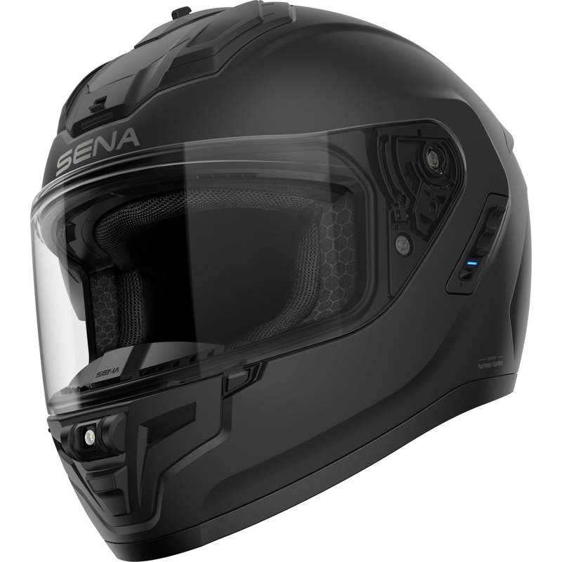 Integrálna helma na motorku SENA Phantom s Mesh headsetom matná čierna