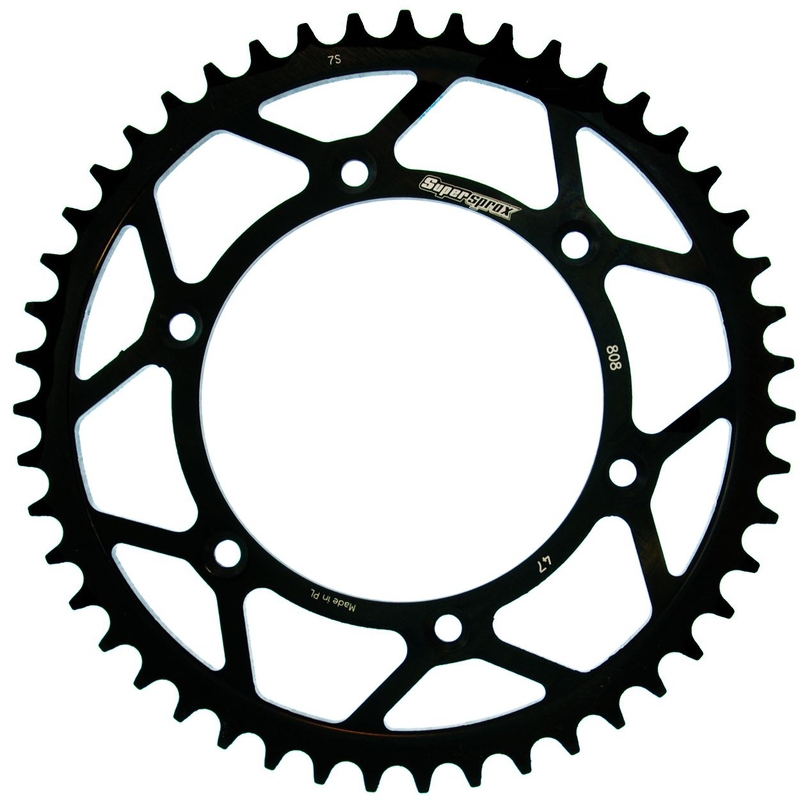 Reťazová rozeta SUPERSPROX čierna 47T, 520