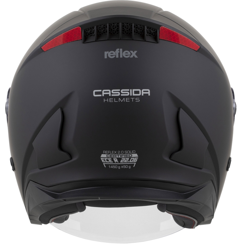 Otvorená helma na motorku Cassida Reflex 2.0 Solid matná čierno-tmavo šedá