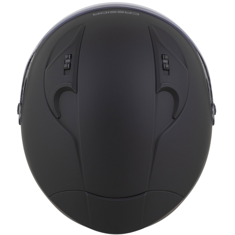 Otvorená helma na motorku Cassida Reflex 2.0 Solid matná čierno-tmavo šedá