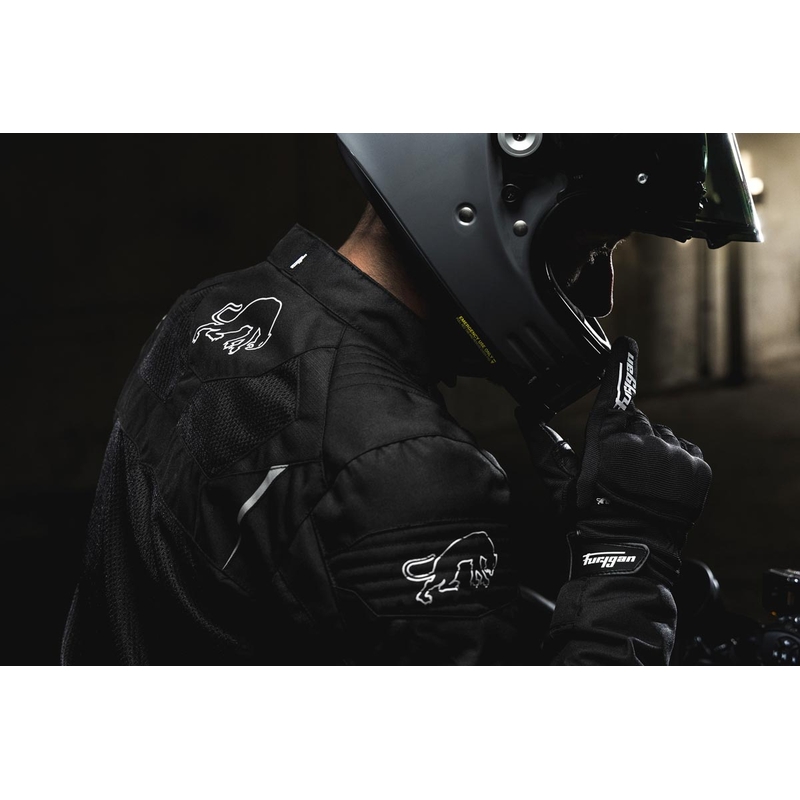 Bunda na motorku Furygan WB08 Vented + čierno-biela