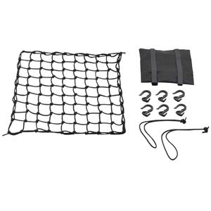 Pružná batožinová sieť na motocykel s plastovými háčikmi Daytona 40 x 40 cm čierna