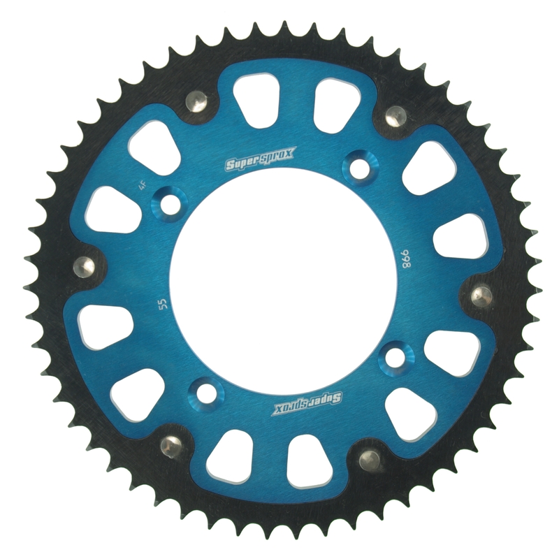 Rozeta SUPERSPROX STEALTH modrá 55T, 428