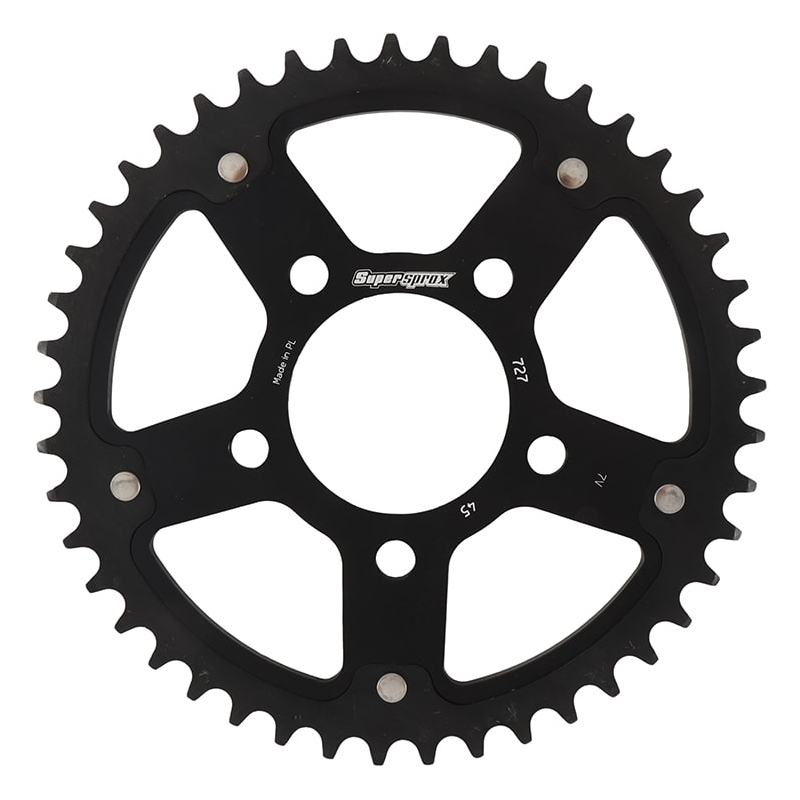 Reťazová rozeta SUPERSPROX STEALTH čierna 45T, 525