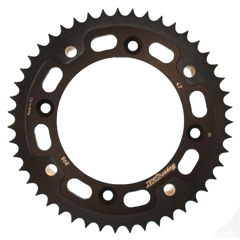 Reťazová rozeta SUPERSPROX STEALTH čierna 47T, 428
