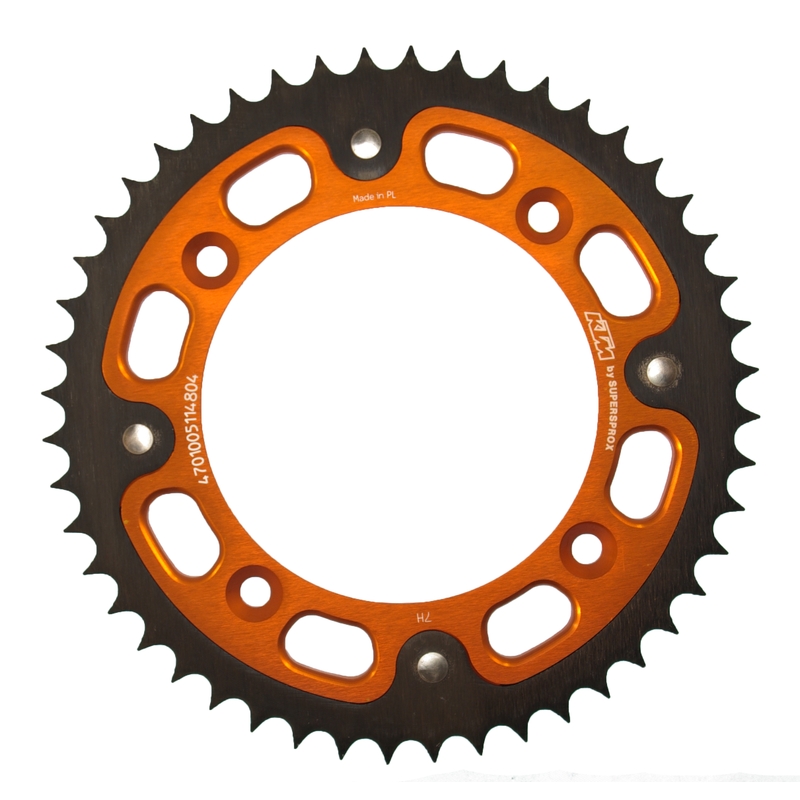 Reťazová rozeta SUPERSPROX STEALTH oranžová 48T, 428