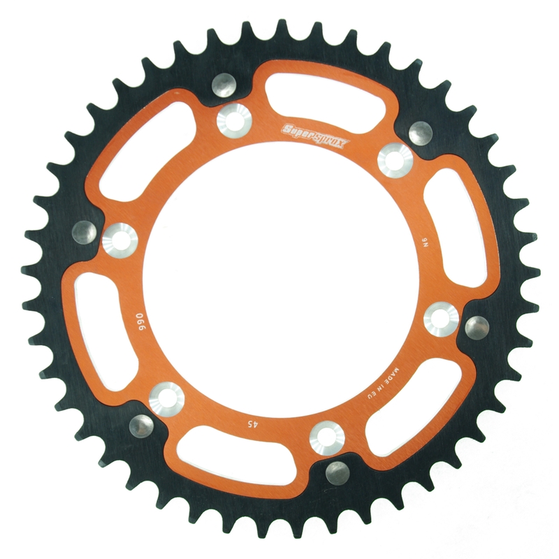 Reťazová rozeta SUPERSPROX STEALTH oranžová 45T, 520