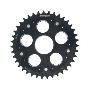 Rear sprocket STEALTH with alloy disc SUPERSPROX RSA-733_525:39-BLK čierna 39T, 520