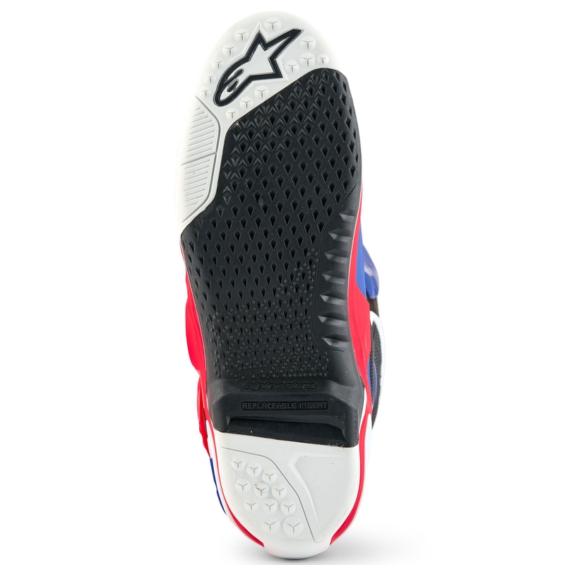 Čižmy na motocykel Alpinestars Tech 10 limitovaná edícia FORTITUDE bielo-modro-červené