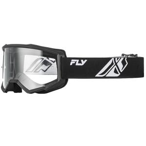 Motokrosové okuliare Fly Racing Focus čierno-biele II číre plexi
