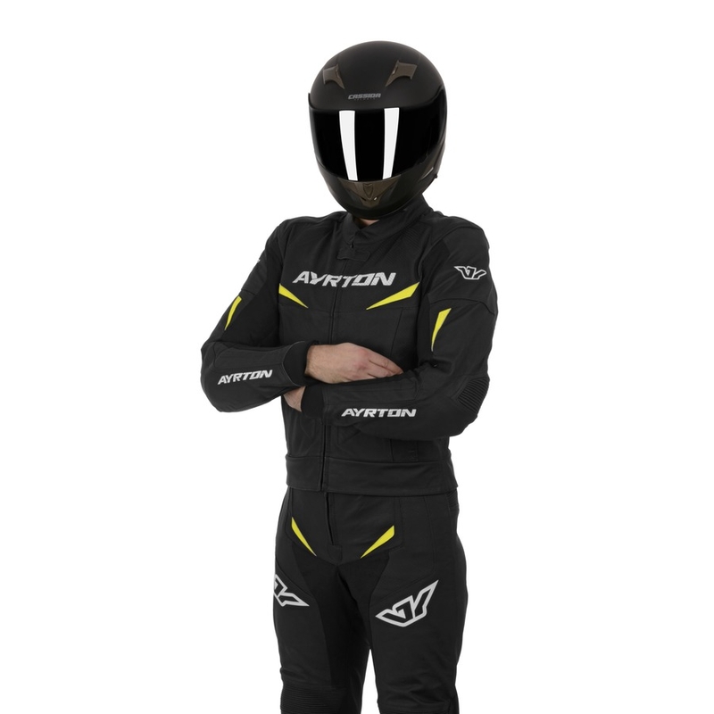 Kombinéza Ayrton Curtiss V8 čierno-fluorescenčno žltá