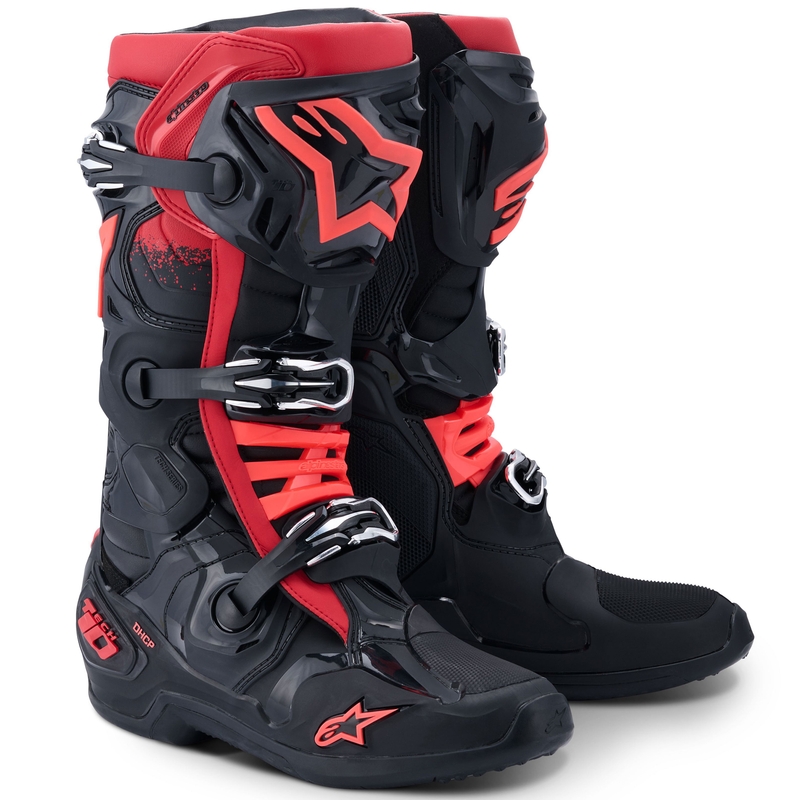 Čižmy na motocykel Alpinestars Tech 10 čierno-červené