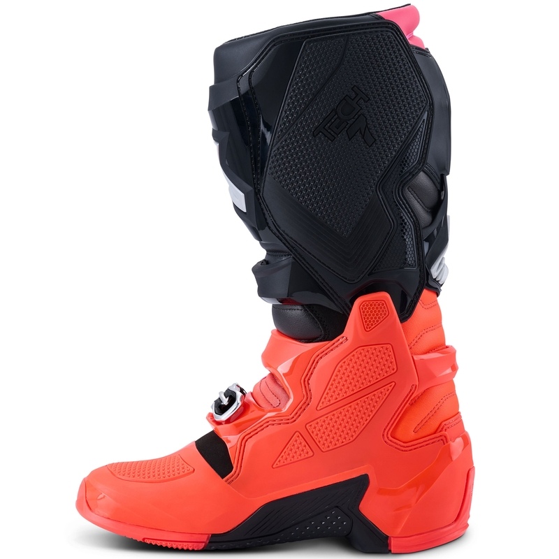 Čižmy na motocykel Alpinestars Tech 7 čierno-fluorescenčno červeno-fluorescenčno ružové