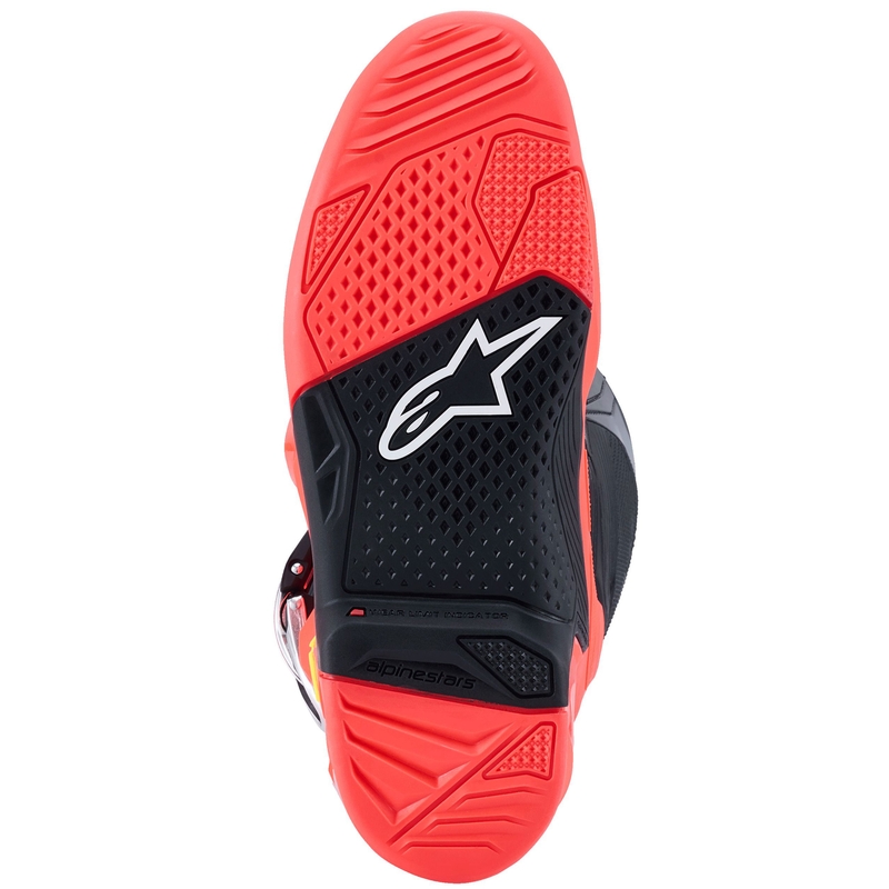 Čižmy na motocykel Alpinestars Tech 7 čierno-fluorescenčno červeno-fluorescenčno ružové