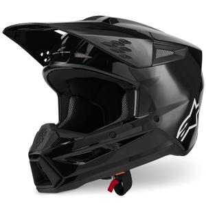 Motokrosová prilba Alpinestars S-M3 Solid čierna
