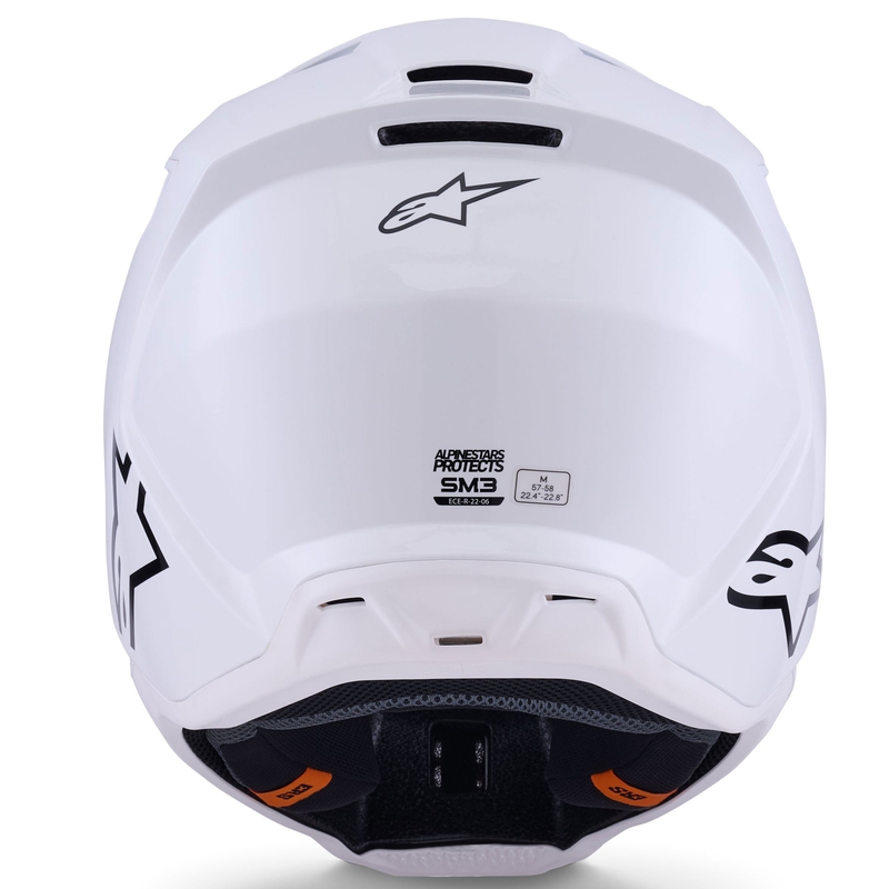 Motokrosová prilba Alpinestars S-M3 Solid biela