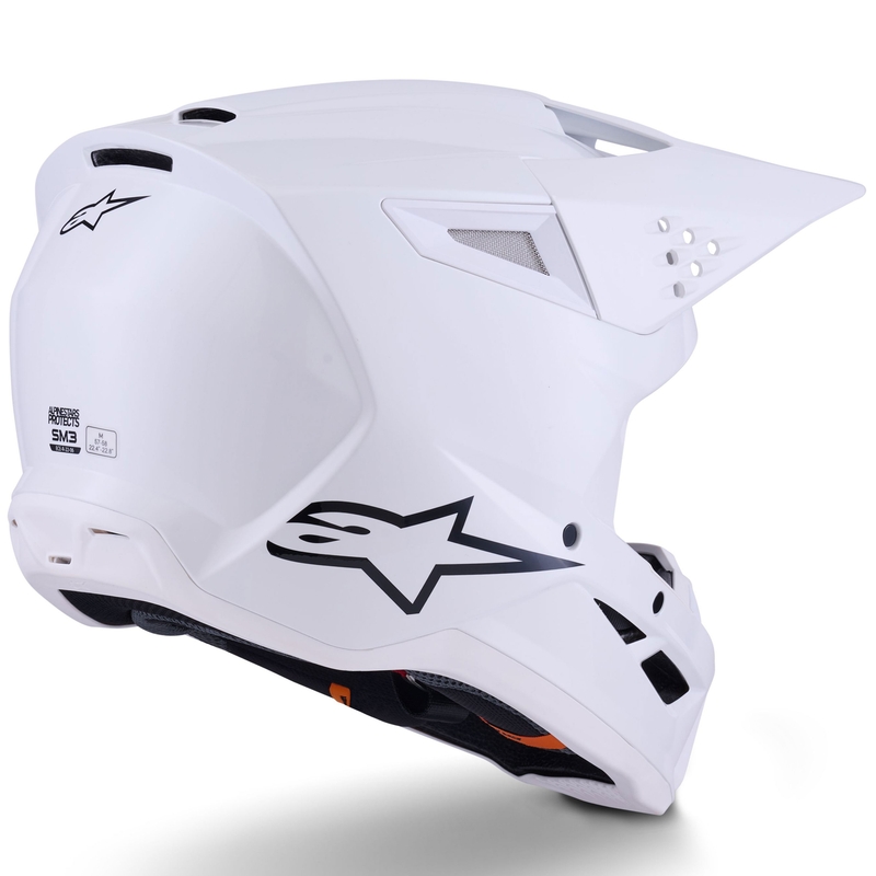 Motokrosová prilba Alpinestars S-M3 Solid biela