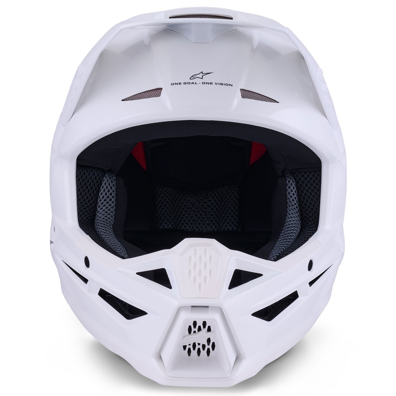 Motokrosová prilba Alpinestars S-M3 Solid biela
